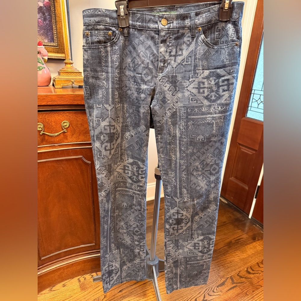 Ralph Lauren Patterned Straight Leg Pants